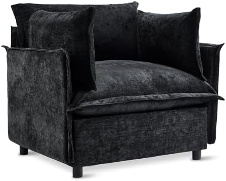 VINGLI 34" Oversized Accent Chair and A Half, Upholstered Living Room Sofa by VINGLI