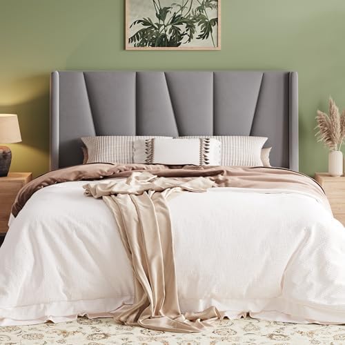 Allewie Full Size Platform Velvet Bed Frame by Allewie