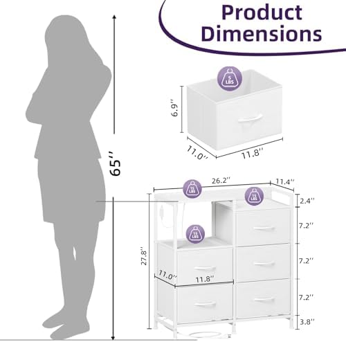 Somdot Wide Bedroom Nightstand - Image 3