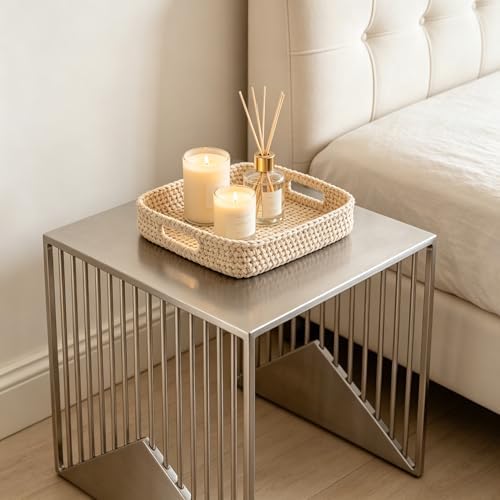 Stainless Steel Side Table - Image 3