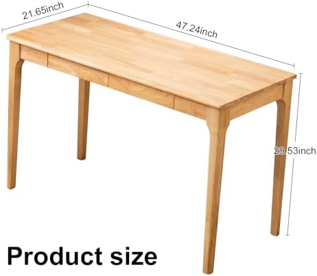 Solid Wood Desk, Gaming Study Home Office Desks - Image 2