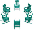 Ciokea Oversized Outdoor Rocking Chairs Set of 6, 380lbs Heavy-Duty Large Patio by CIOKEA