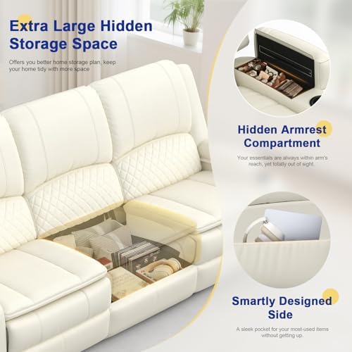 3 Seater Reclining Sofa, Recliner Sofa - Image 4