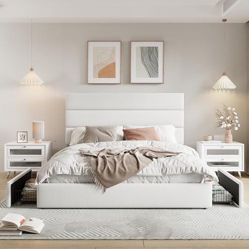 Allewie Modern Queen Size Platform Bed Frame - Image 3