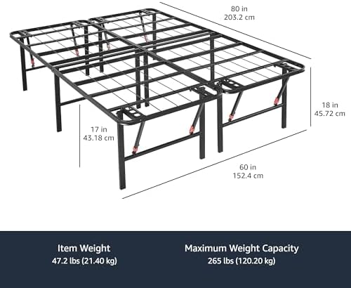 Amazon Basics Foldable Metal Platform Bed Frame - Image 3