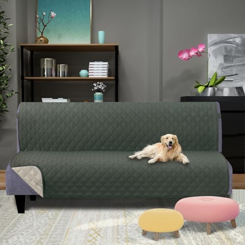 U-NICE HOME Futon Sofa Covers 68''Armless Couch Cover - Image 2