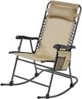 Yaheetech Patio Rocking Chair Folding Camping Chair by Yaheetech