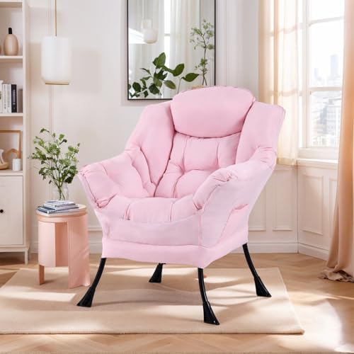 Furlide Lazy Chair with Ottoman, Soft Comfy Chair - Image 2