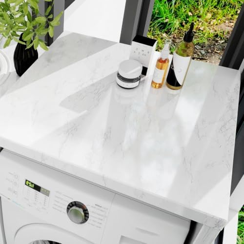 Glossy White Marble Contact Paper - Image 6