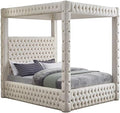 Meridian Furniture RoyalCream-Q Royal Collection Modern | Contemporary Velvet by Unknown