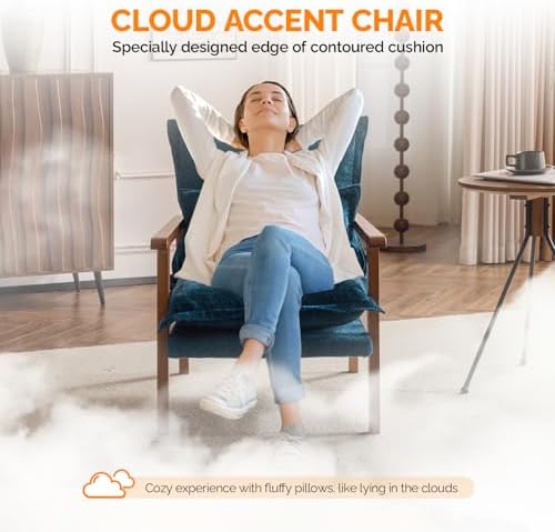 VINGLI Mid-Century Modern Cloud Accent Armchair - Image 4