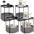 Sintuff 4 Pack Round Side Table by Sintuff