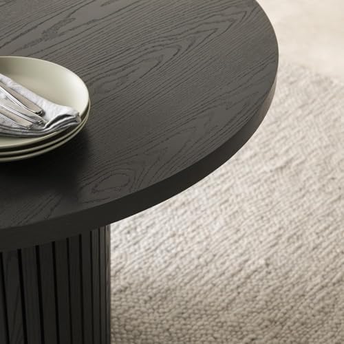 Transformer Table Solid Wood Extendable Round Dining Table Set - Image 3