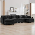 147'' U Shaped Sectional Cloud Couch, Modular Sofa by WUTUTUEE