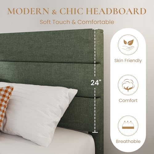 SHA CERLIN King Platform Bed Frame - Image 4