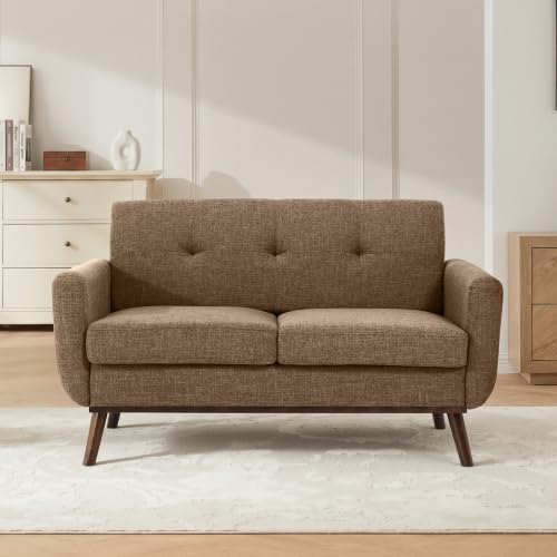 56" Small Loveseat Sofa Mid Century Modern Mini Love Seat by KINGFUN-Anexcitingoption