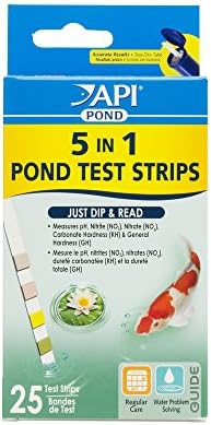 API POND 5 IN 1 POND TEST STRIPS Pond Water Test Strips 25-Count by API