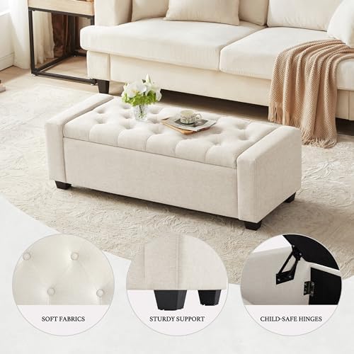Huatean Home 48" Ottoman with Storage - Image 4