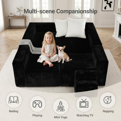 Claiks 128" Boneless Couch Couches - Image 4