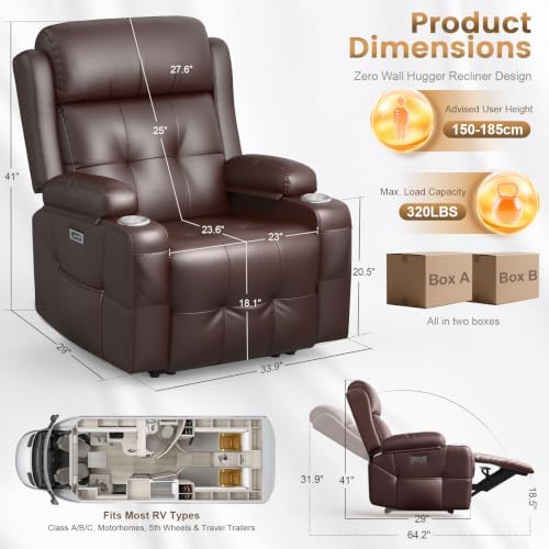 RV Loveseat Recliner Sofa Set, Home Theater Seating - Image 2