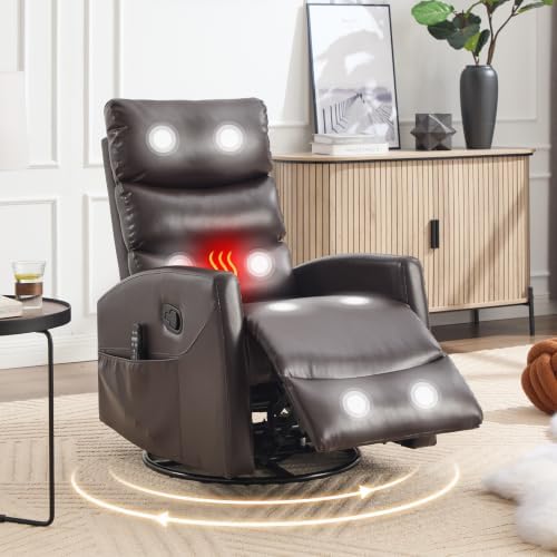 Manual Swivel Rocker Recliner Chair by EZZUP