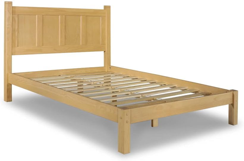 Grain Wood Furniture Shaker Solid Wood Panel Platform Bed, Queen Size - Image 5