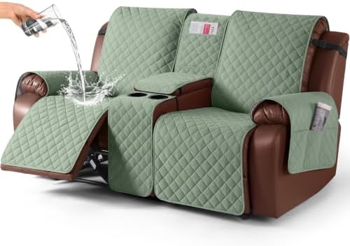 KinCam 100% Waterproof Loveseat Recliner Cover by KinCam
