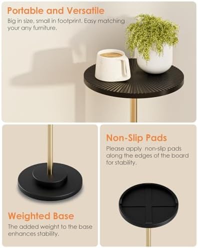 Round Side Table, Drink Table for Small Spaces - Image 5