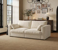 70" Cloud Modular Sectional Lovesaet Sofa, 2 Seater I-Shaped Chenille Couch by Quenvo