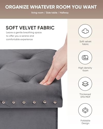 B FSOBEIIALEO Storage Ottoman Bench - Image 5