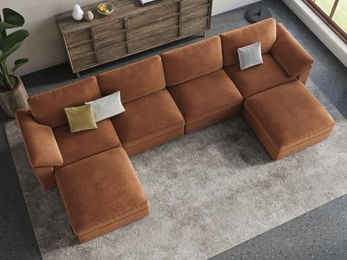 EASE MOOSE U Shape Sectional Modular Sofa, Comfortable Modern Oversized - Image 4