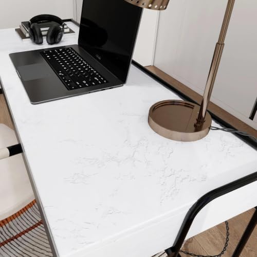 Glossy White Marble Contact Paper - Image 4
