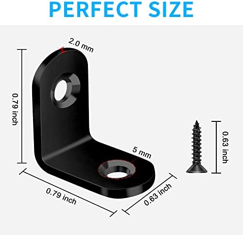 Vicuna R 40PCS L Bracket Corner Brace, Stainless Steel Corner Bracket - Image 6