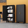 Black Metal Storage Cabinet by RISTERN