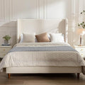 California King Boucle Bed Frame by OFLILAK