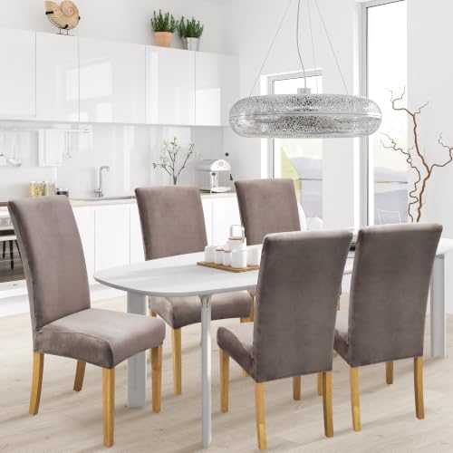 Dining Chair Covers, Stretch Seat Covers, Washable Furniture Protector - Image 2
