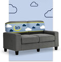 Serta Palisades 61" Track Arm Sofa, Easy Care Polyester, Soft Pillow Back by Serta