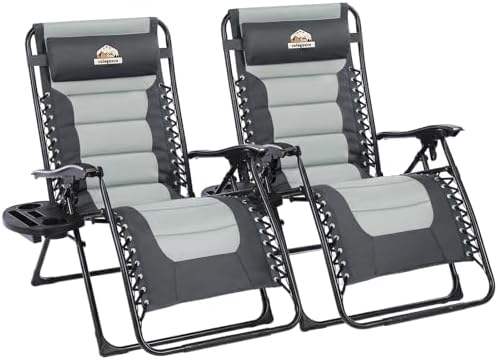 Colegence Oversized Zero Gravity Chairs Set of 2, 400-lb Capacity Recliner by ColegenceOutdoor