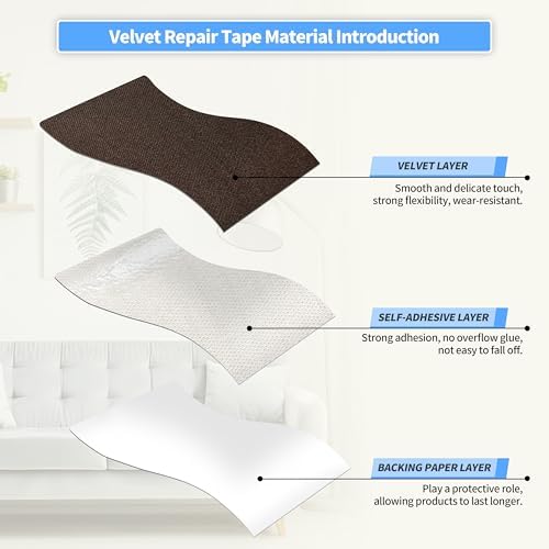 KING MOUNTAIN Couch Fabric Repair Patch, Fabric Patches - Image 3