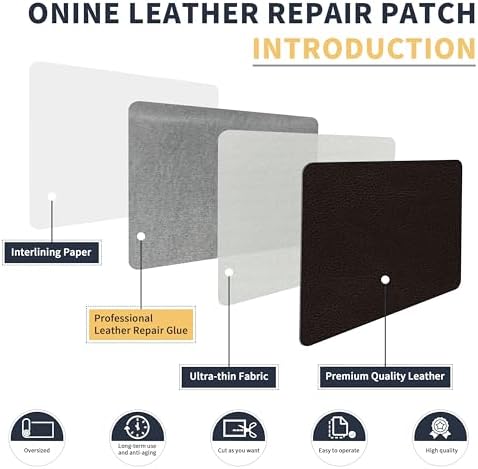 ONine Leather Repair Patch，Leather Repair Tape, 16 x 48 inches Leather Repair - Image 3
