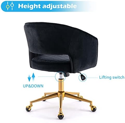KCC Vanity Chair Velvet Desk Chair - Image 4