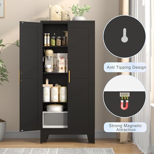 GAIOUS 61.02" Kitchen Pantry Cabinet - Image 5
