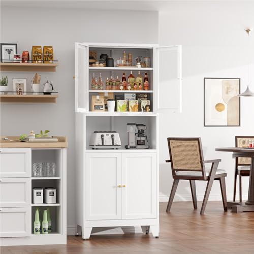 COFaR 69" Pantry Cabinet, Metal Storage Cabinet - Image 2