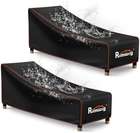 Patio Chaise Lounge Chair Cover Waterproof by Rimwig