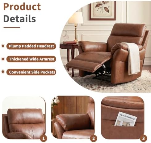 AIRSKY Genuine Leather Recliner Chair - Image 6