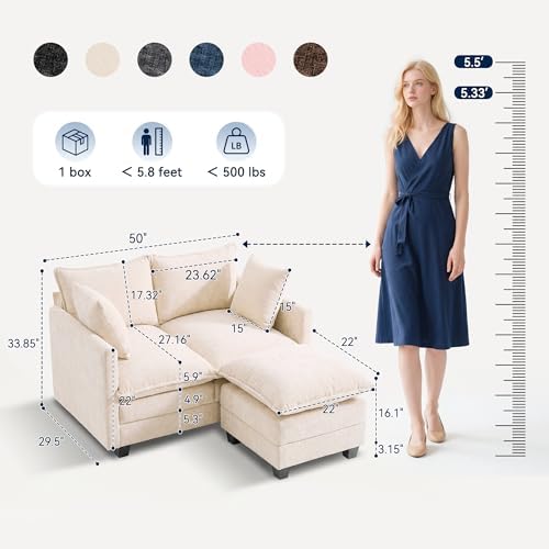 L-Shape Loveseat Sofa Couch - Image 2
