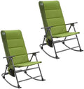 TIMBER RIDGE Oversized Folding Rocking Camping Chair, Padded Outdoor Rocker by TIMBERRIDGE