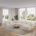 Novilla 141" Modular Sectional Sofa, U Shape Sectional Couch, Modern Cloud by Novilla
