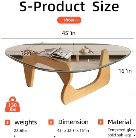 Glass Coffee Table, Mid Century Modern Coffee Table, Coffee Table - Image 2