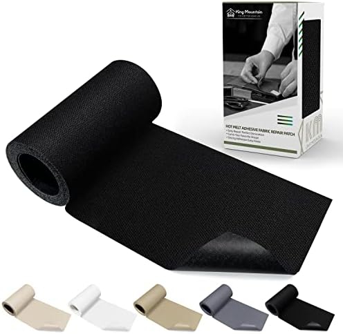 KING MOUNTAIN Canvas Iron on Patch, Waterproof 100% Cotton Fabric Repair Patch by ForABetterHomeLife